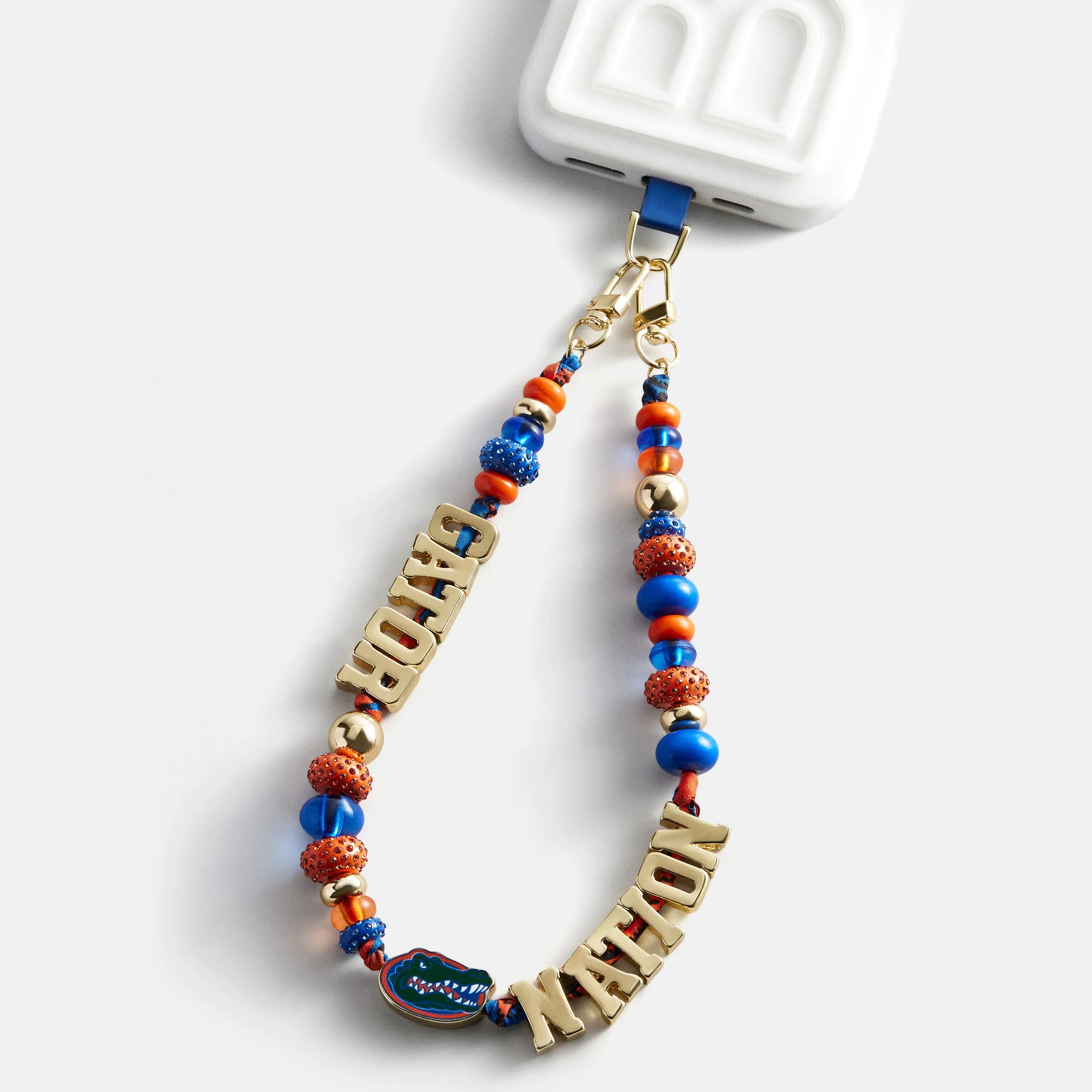 University of Florida Beaded Bandana Phone Charm - University of Florida sold by BaubleBar product image thumbnail 3