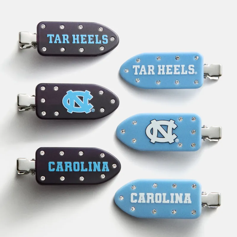 University of North Carolina Creaseless Hair Clip Set - University of North Carolina made by BaubleBar