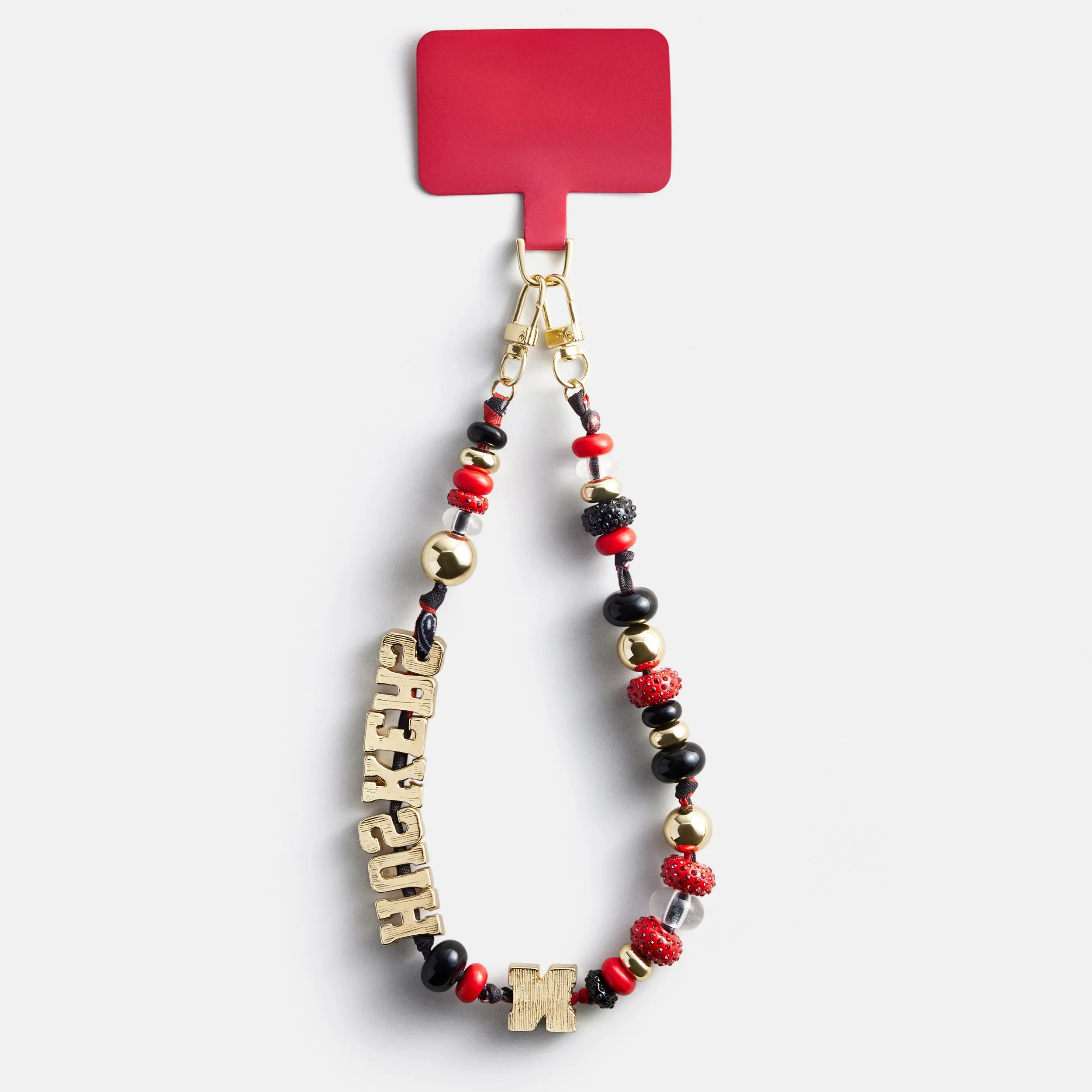 University of Nebraska Beaded Bandana Phone Charm - University of Nebraska sold by BaubleBar product image thumbnail 5