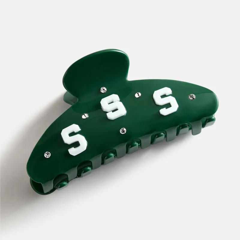 Michigan State University Logo Hair Claw Clip - Michigan State University made by BaubleBar
