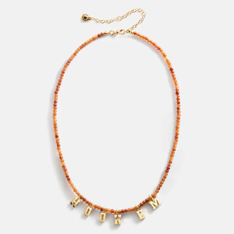 University of Texas at Austin Delicate Beaded Necklace - University of Texas at Austin made by BaubleBar