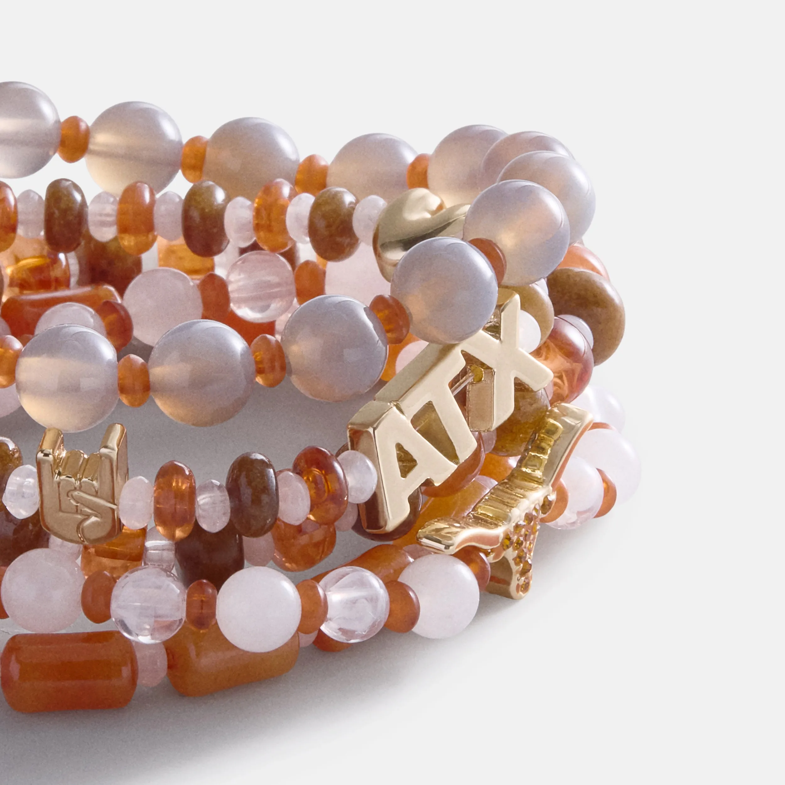 University of Texas at Austin Beaded Bracelet Set - University of Texas at Austin sold by BaubleBar product image thumbnail 3
