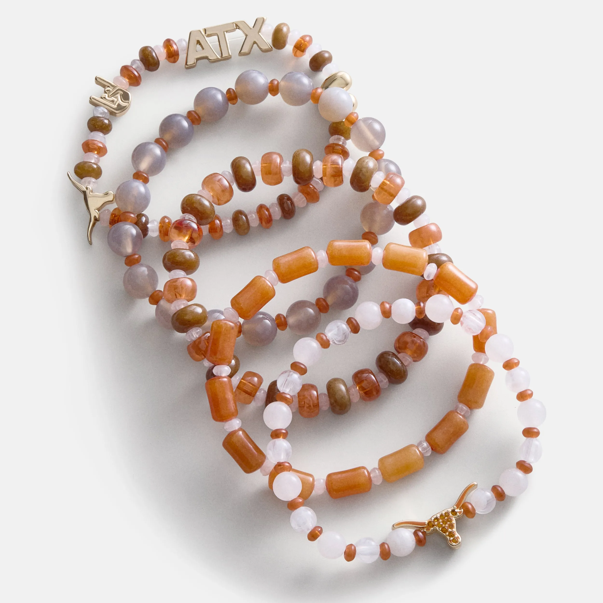 University of Texas at Austin Beaded Bracelet Set - University of Texas at Austin sold by BaubleBar product image thumbnail 4
