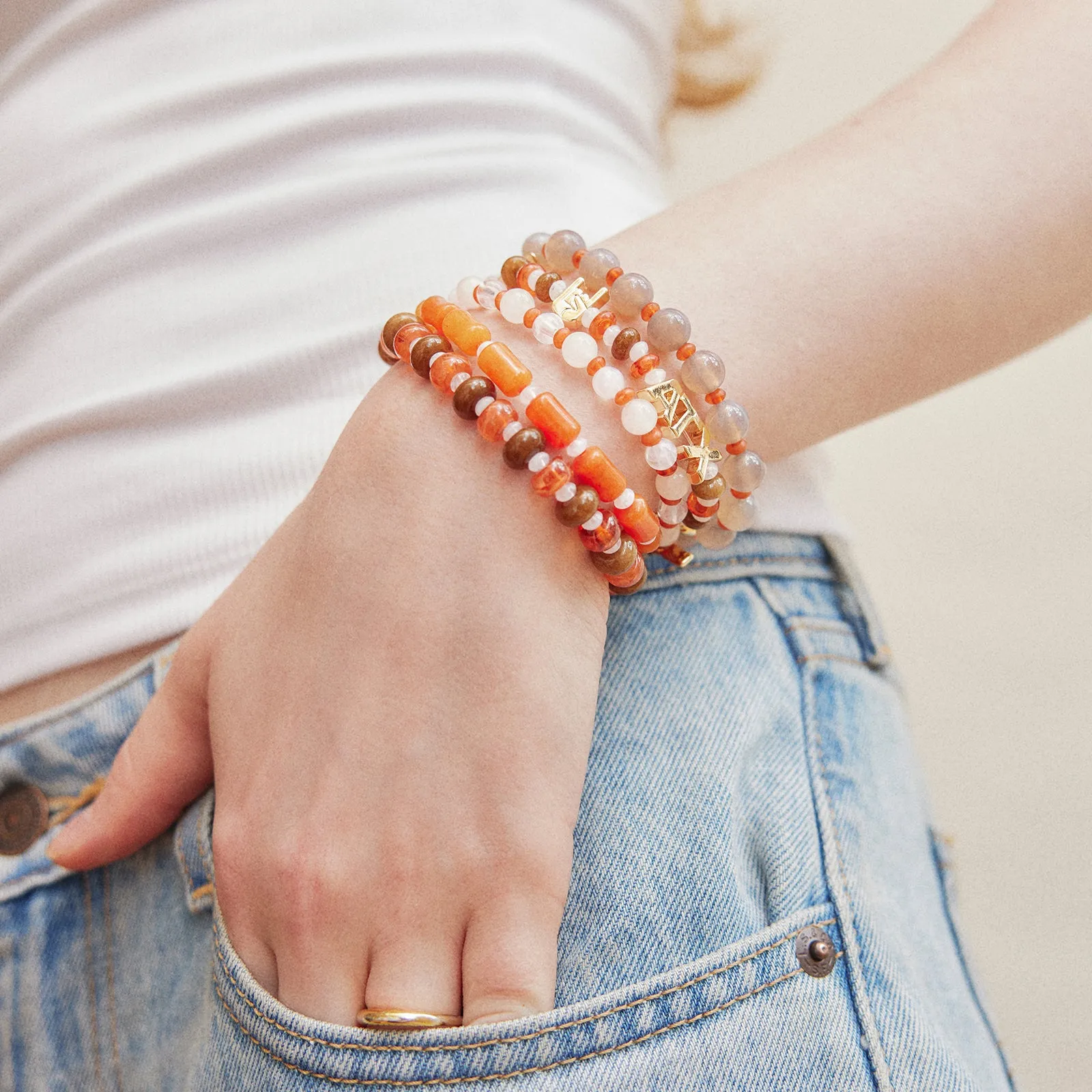 University of Texas at Austin Beaded Bracelet Set - University of Texas at Austin sold by BaubleBar product image thumbnail 2