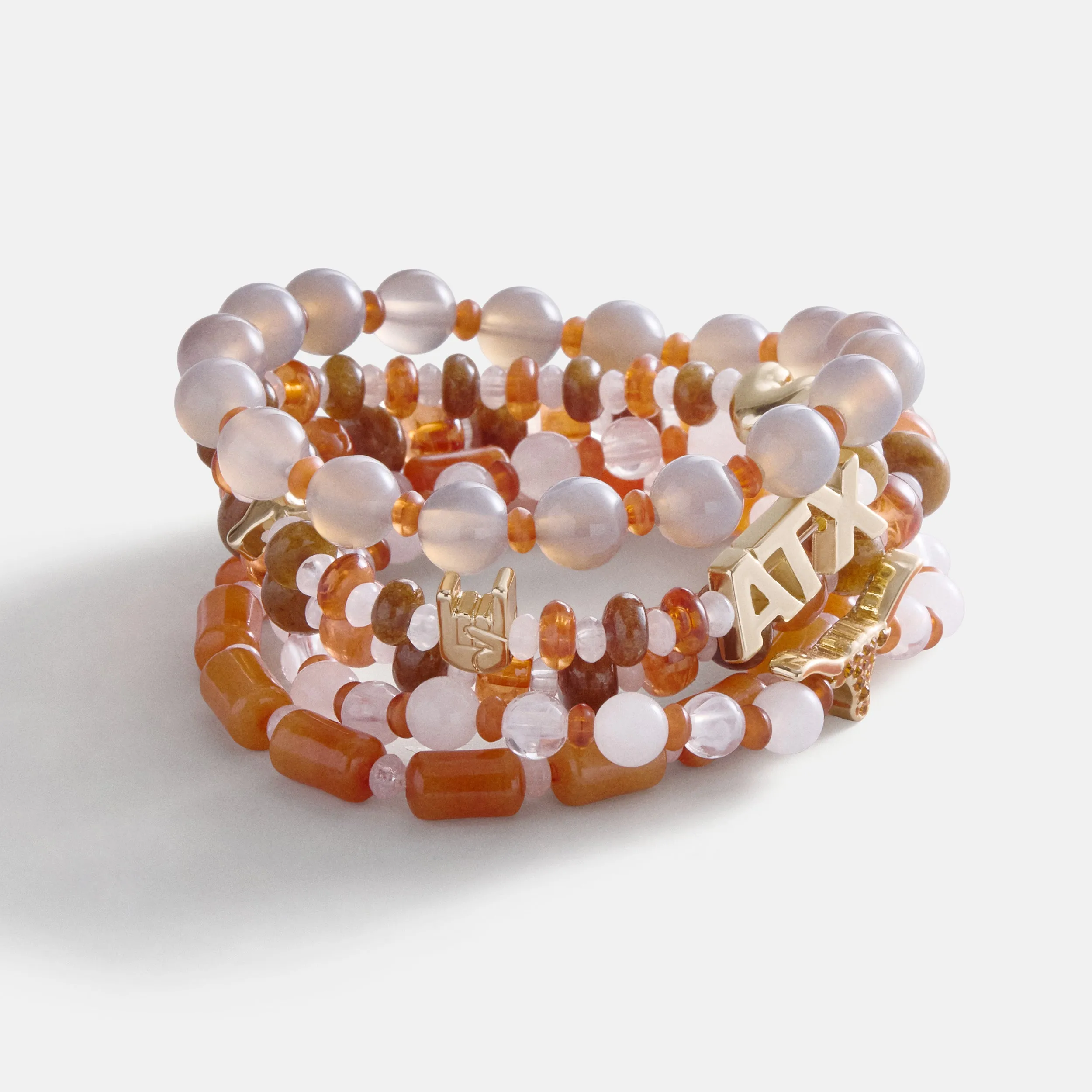 University of Texas at Austin Beaded Bracelet Set - University of Texas at Austin sold by BaubleBar
