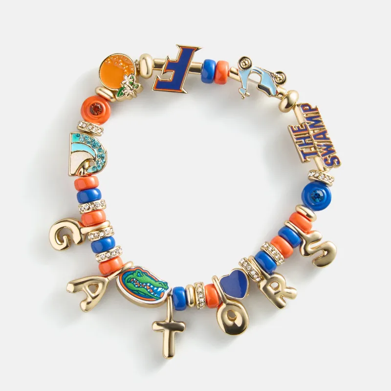 University of Florida Beaded Charm Bracelet - University of Florida made by BaubleBar