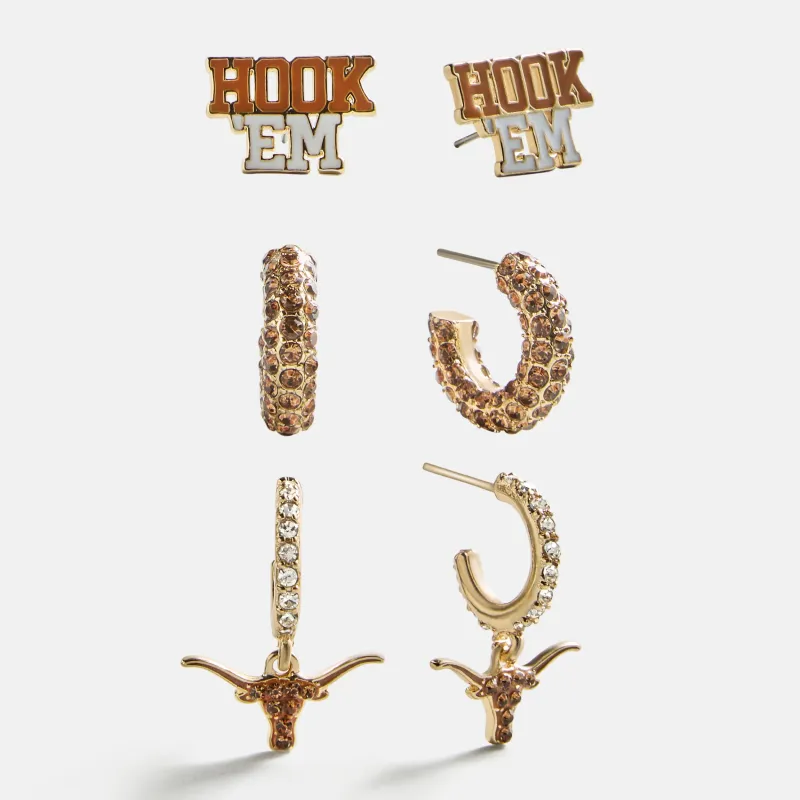 University of Texas at Austin Slogan Earring Set - University of Texas at Austin made by BaubleBar