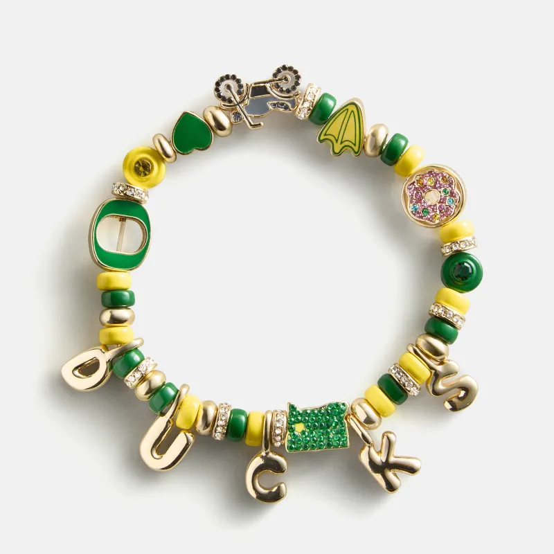 University of Oregon Beaded Charm Bracelet - University of Oregon made by BaubleBar