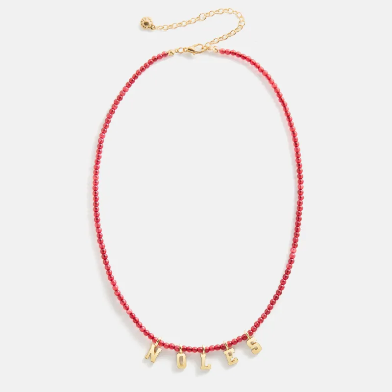 Florida State University Delicate Beaded Necklace - Florida State University made by BaubleBar