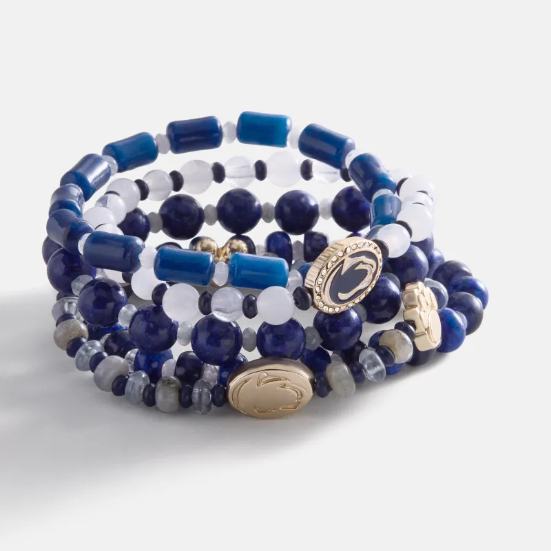 Penn State University Beaded Bracelet Set - Penn State University made by BaubleBar