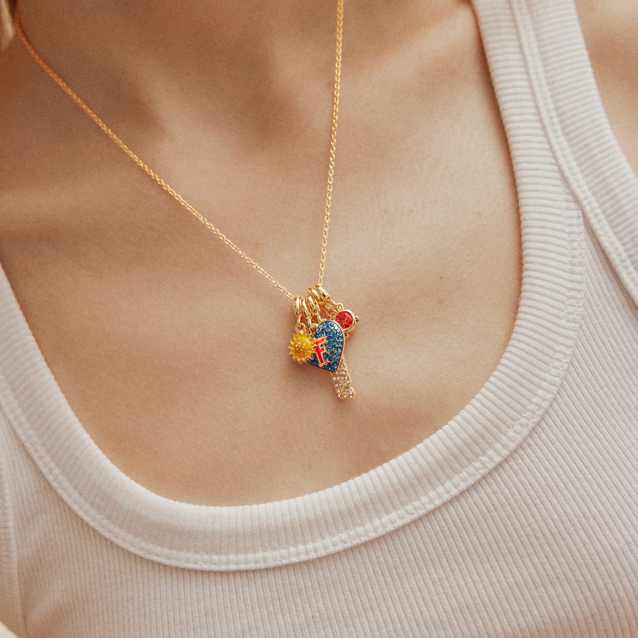 University of Florida Cluster Charm Necklace - University of Florida sold by BaubleBar product image thumbnail 3