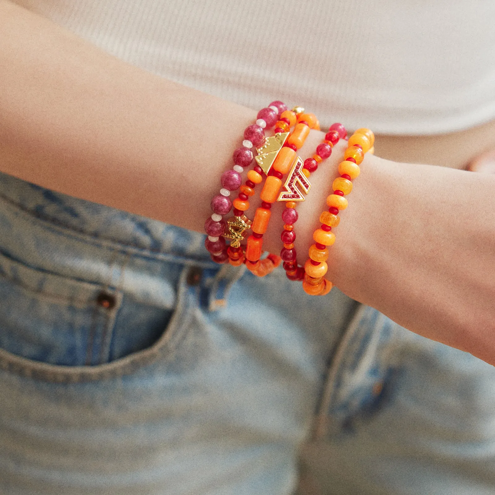 Virginia Tech Beaded Bracelet Set - Virginia Tech sold by BaubleBar product image thumbnail 2