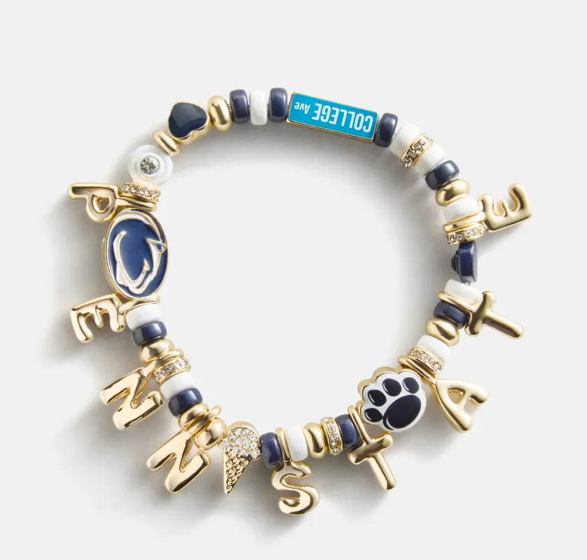 Penn State University Beaded Charm Bracelet - Penn State University made by BaubleBar