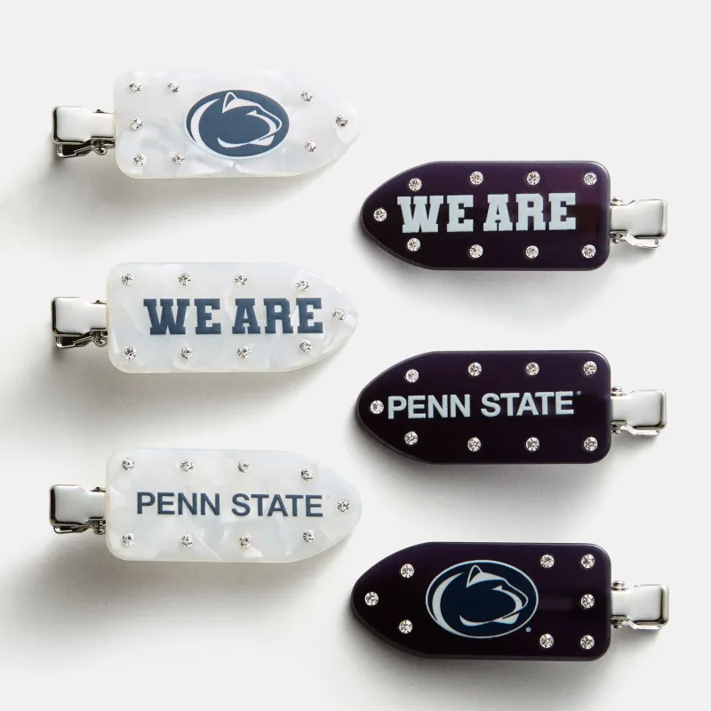 Penn State University Creaseless Hair Clip Set - Penn State University made by BaubleBar