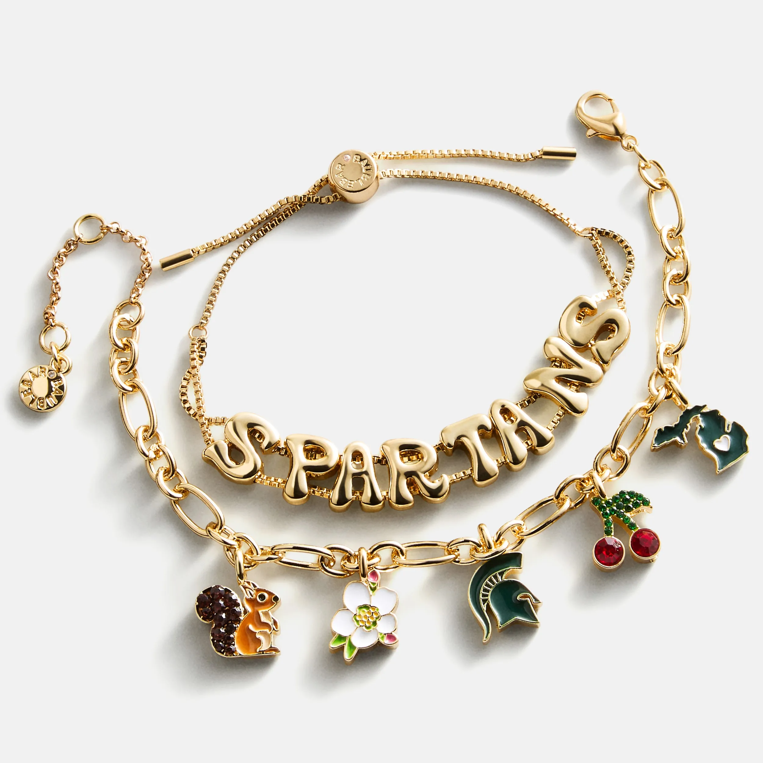 Michigan State University Charm Bracelet Set - Michigan State University sold by BaubleBar
