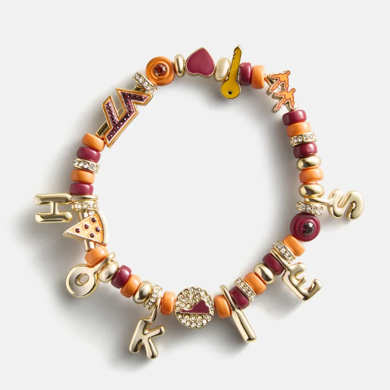 Virginia Tech Beaded Charm Bracelet - Virginia Tech made by BaubleBar