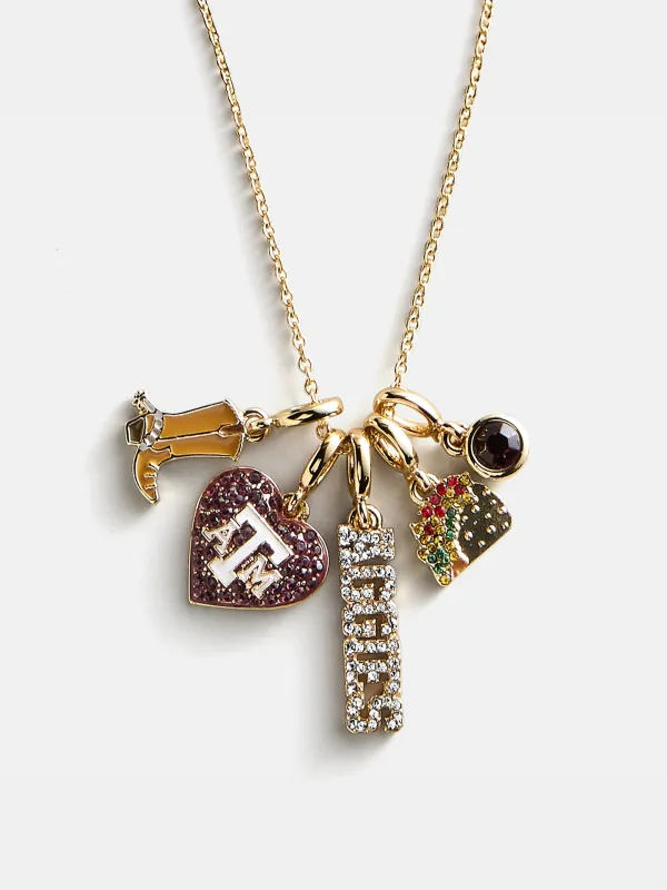 Texas A&M University Cluster Charm Necklace - Texas A&M University made by BaubleBar