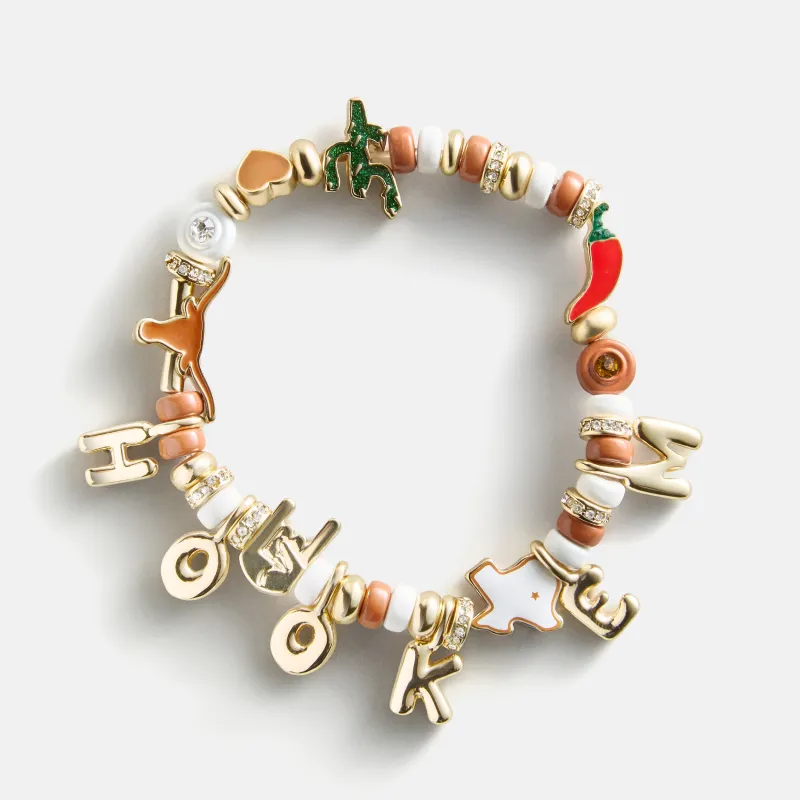 University of Texas at Austin Beaded Charm Bracelet - University of Texas made by BaubleBar