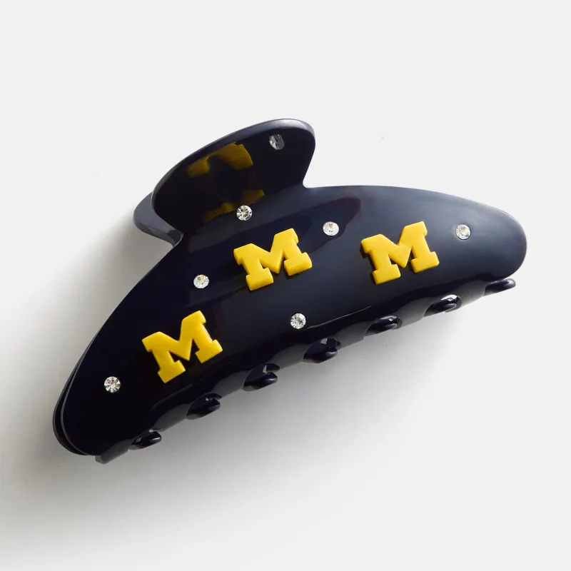 University of Michigan Logo Hair Claw Clip - University of Michigan made by BaubleBar