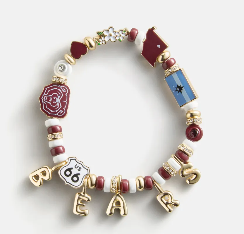 Missouri State University Beaded Charm Bracelet - Missouri State University made by BaubleBar