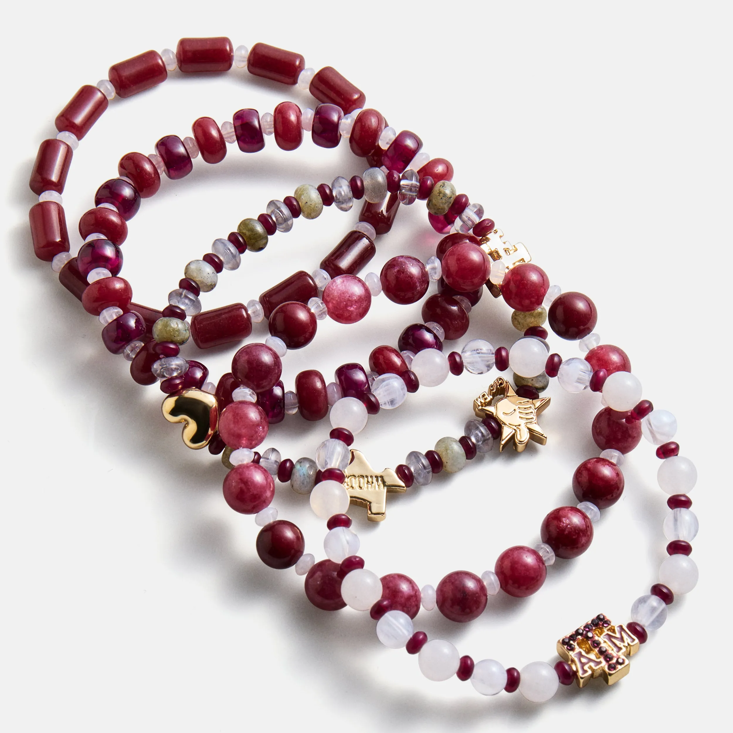 Texas A&M University Beaded Bracelet Set - Texas A&M University sold by BaubleBar product image thumbnail 3