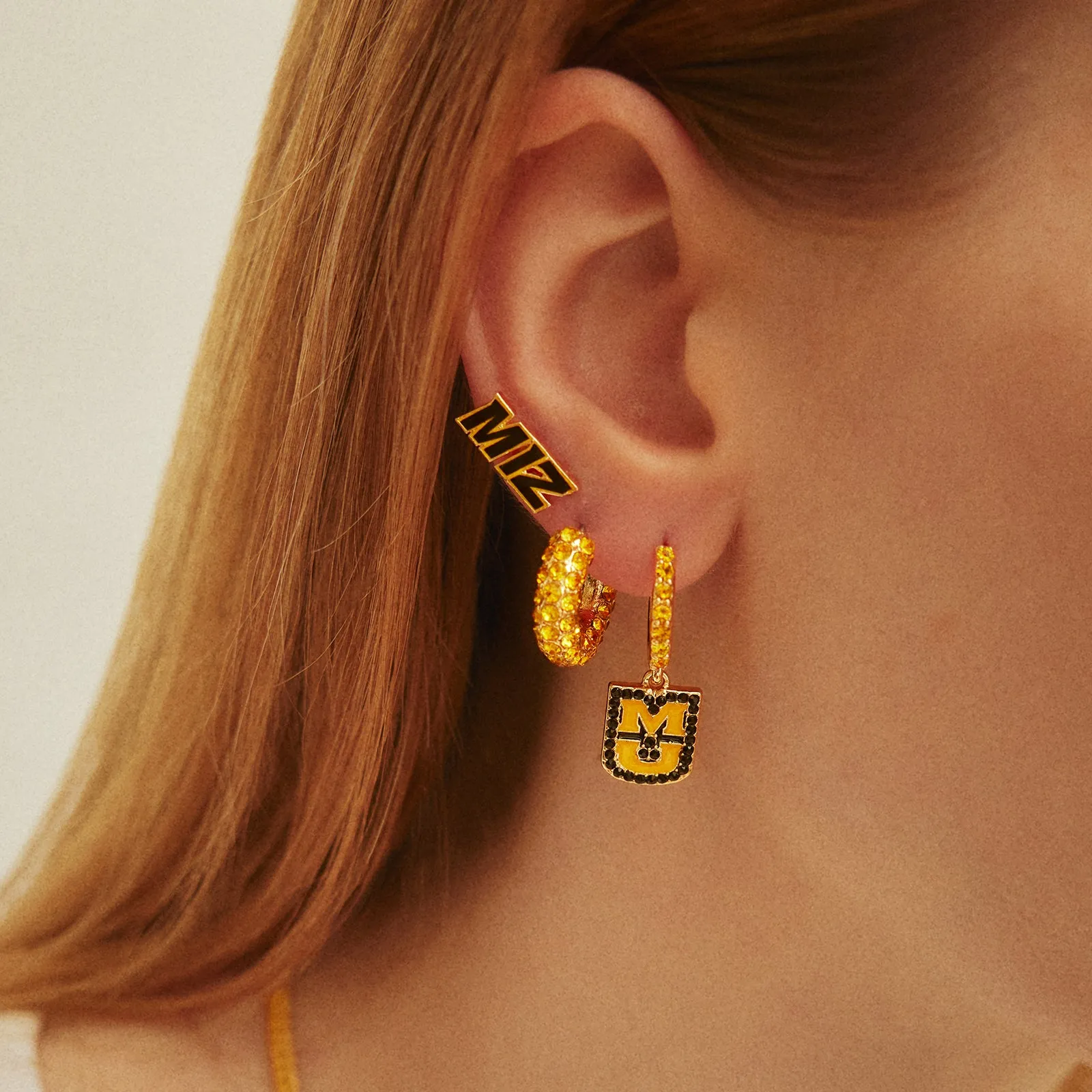 University of Missouri Slogan Earring Set - University of Missouri sold by BaubleBar product image thumbnail 2