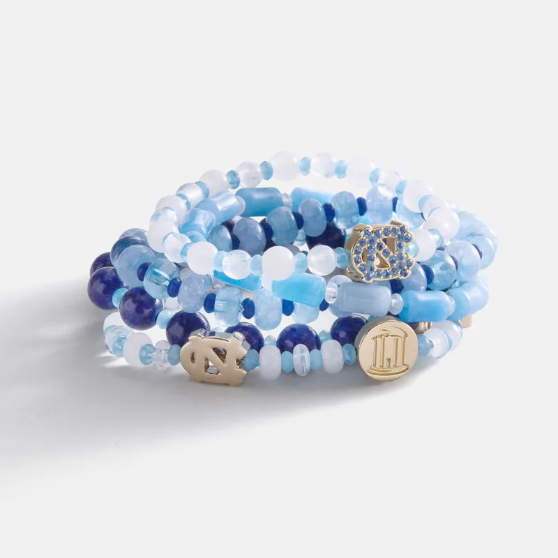 University of North Carolina Beaded Bracelet Set - University of North Carolina made by BaubleBar