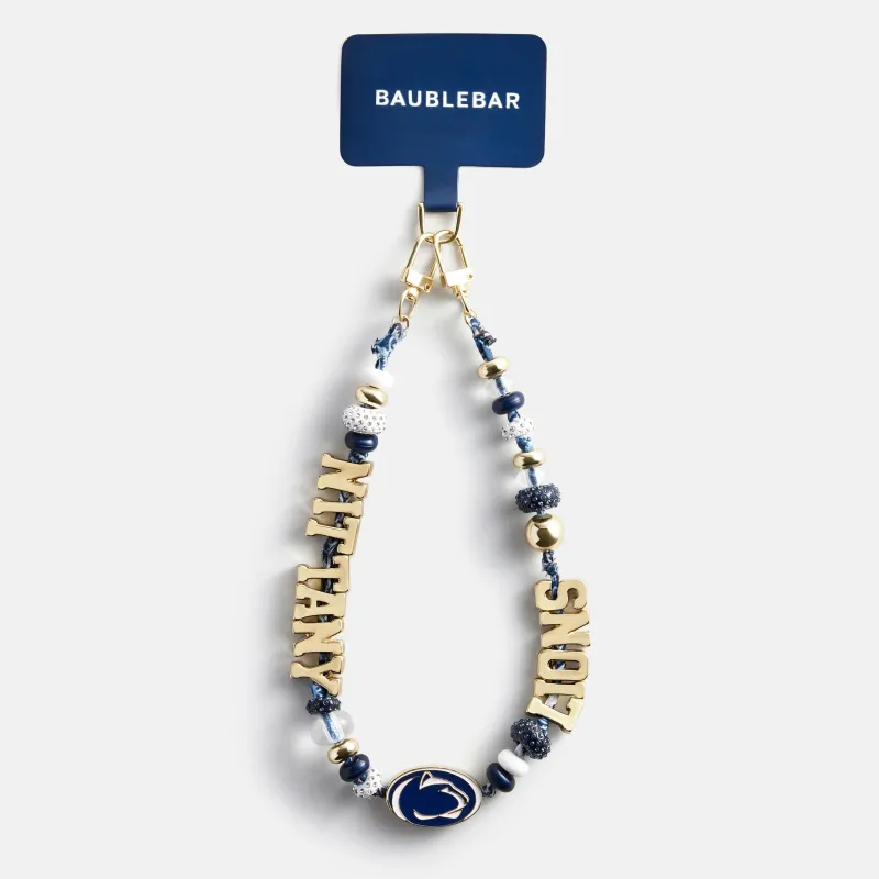 Penn State University Beaded Bandana Phone Charm - Penn State University made by BaubleBar