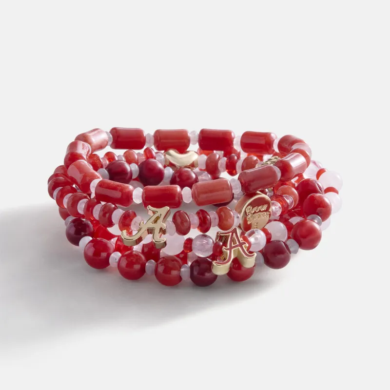 University of Alabama Beaded Bracelet Set - University of Alabama made by BaubleBar