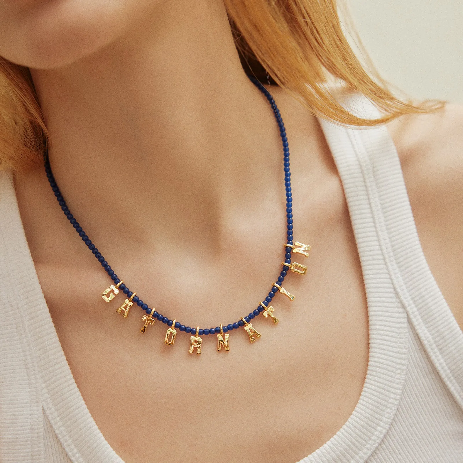 University of Florida Delicate Beaded Necklace - University of Florida sold by BaubleBar product image thumbnail 2