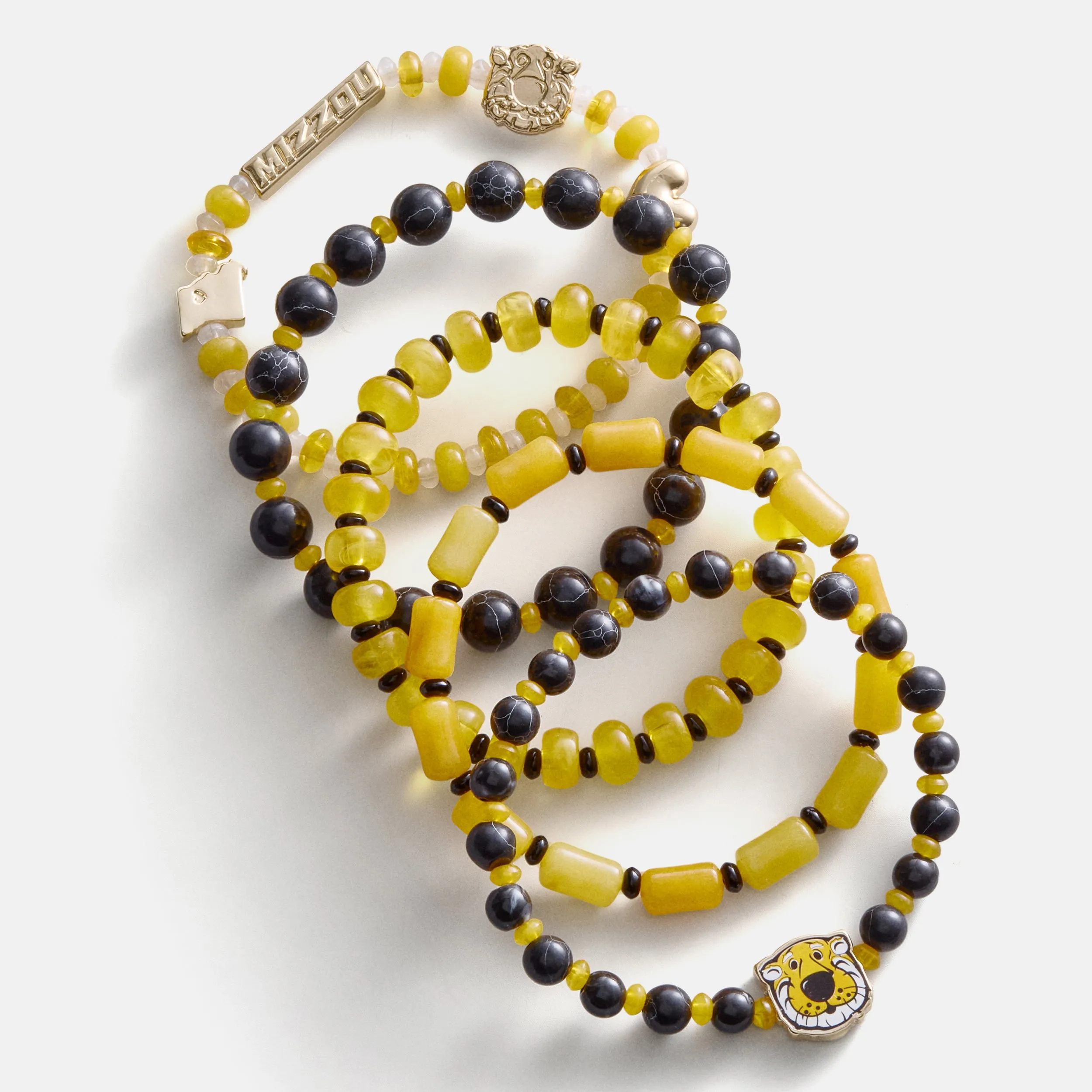 University of Missouri Beaded Bracelet Set - University of Missouri sold by BaubleBar product image thumbnail 4