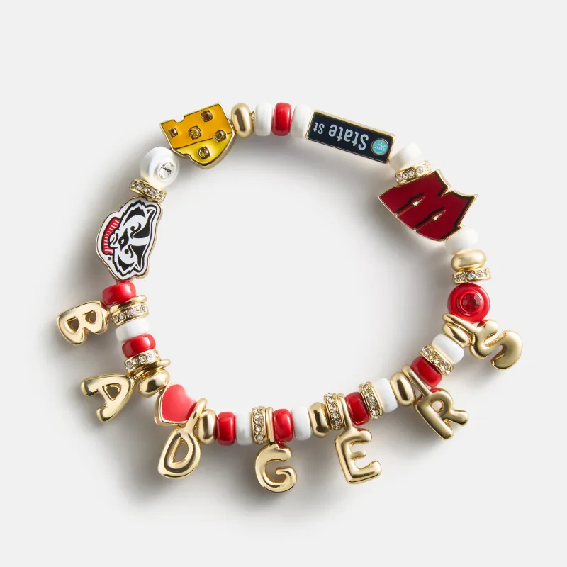 University of Wisconsin Beaded Charm Bracelet - University of Wisconsin made by BaubleBar