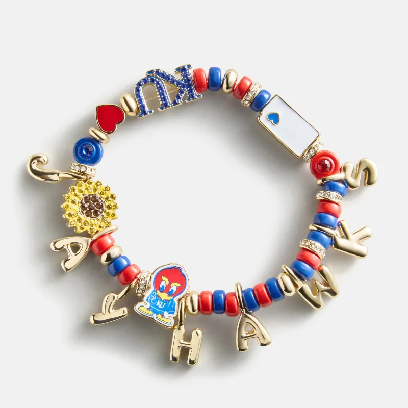 University of Kansas Beaded Charm Bracelet - University of Kansas made by BaubleBar