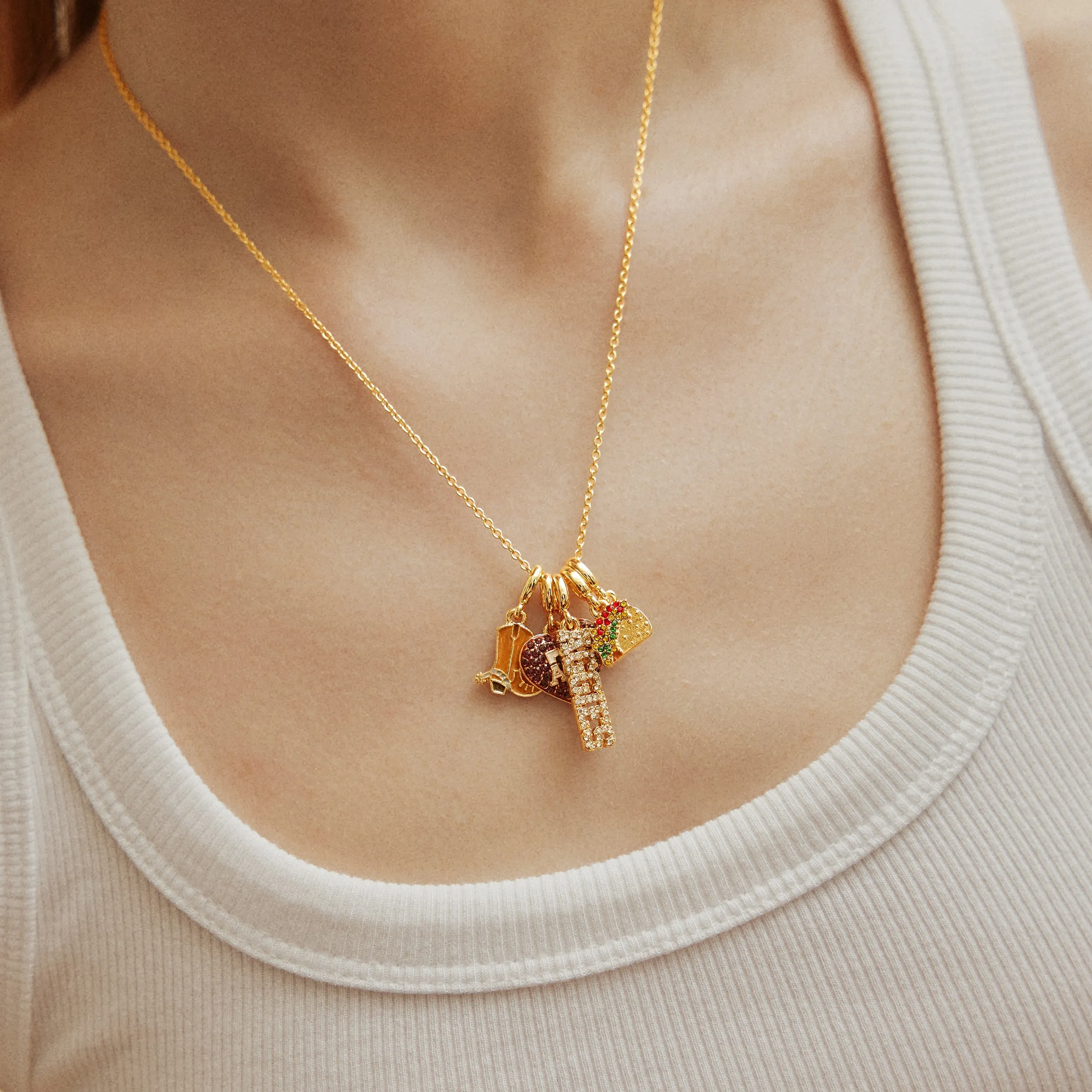 University of Texas at Austin Cluster Charm Necklace - University of Texas at Austin sold by BaubleBar product image thumbnail 3