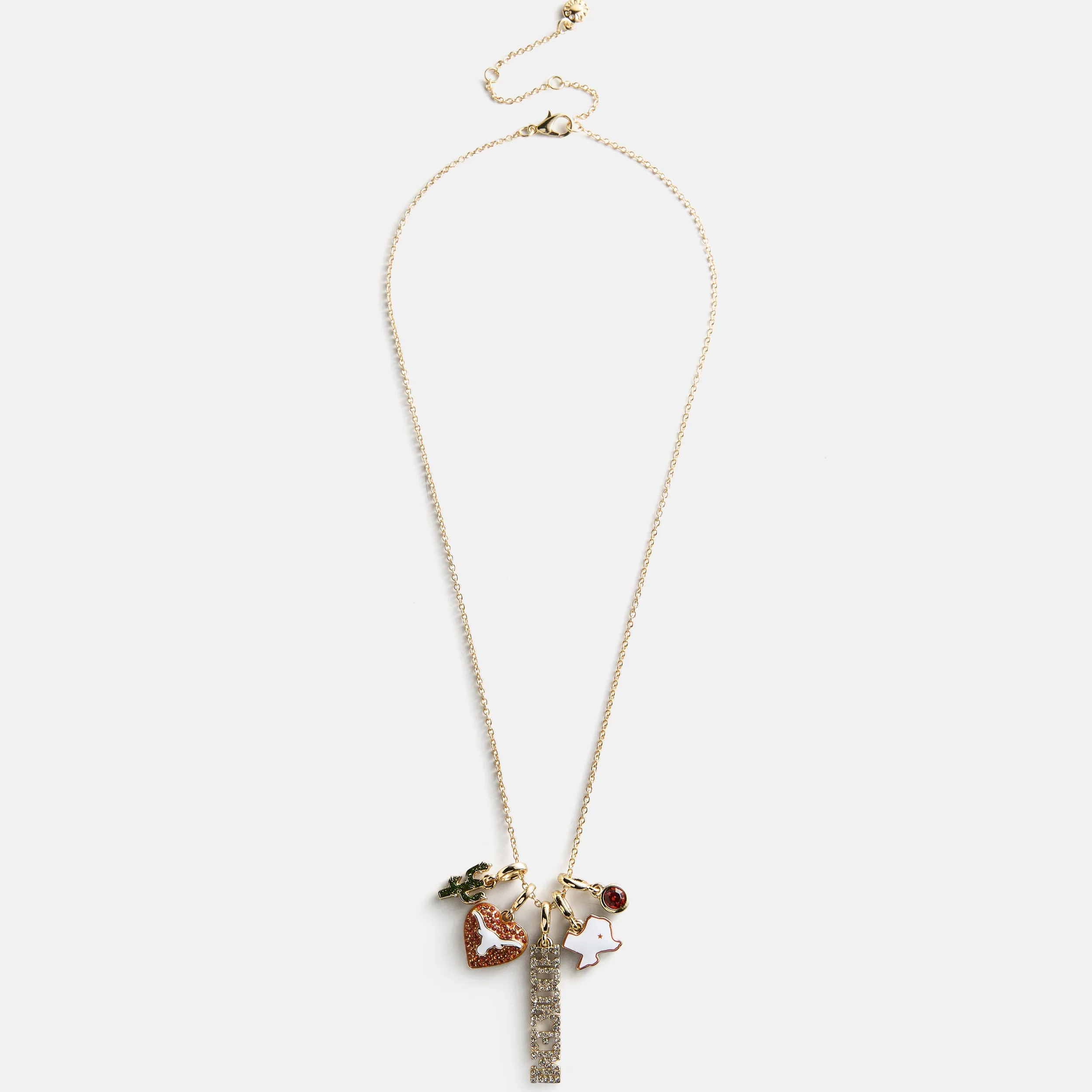 University of Texas at Austin Cluster Charm Necklace - University of Texas at Austin sold by BaubleBar product image thumbnail 4