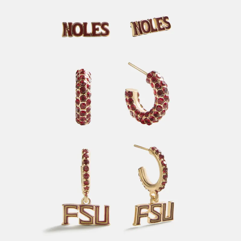 Florida State University Slogan Earring Set - Florida State University made by BaubleBar