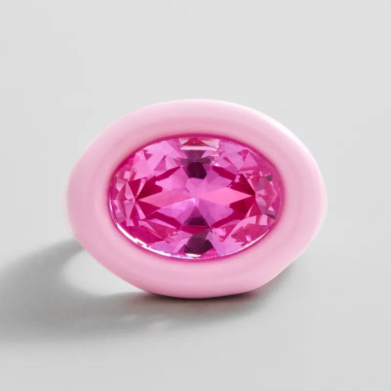 Joy Pop Cubic Zirconia Ring - Fuschia/Light Pink made by BaubleBar