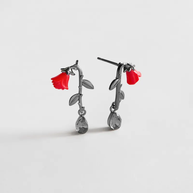Dead Romantic Rose Earrings made by BaubleBar