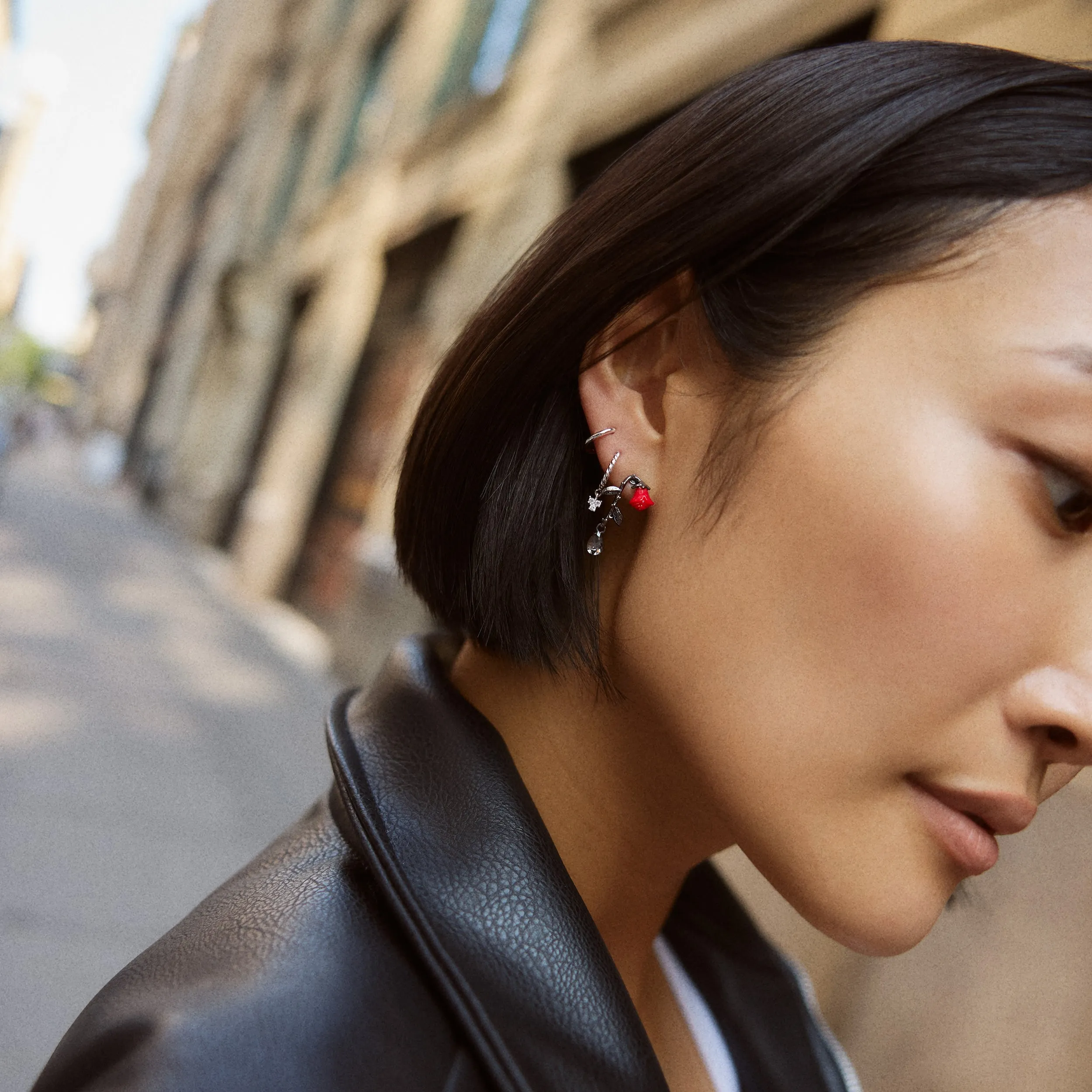 Dead Romantic Rose Earrings sold by BaubleBar product image thumbnail 2