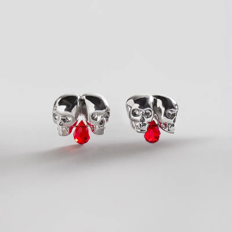 Head Count Halloween Skull Earrings made by BaubleBar