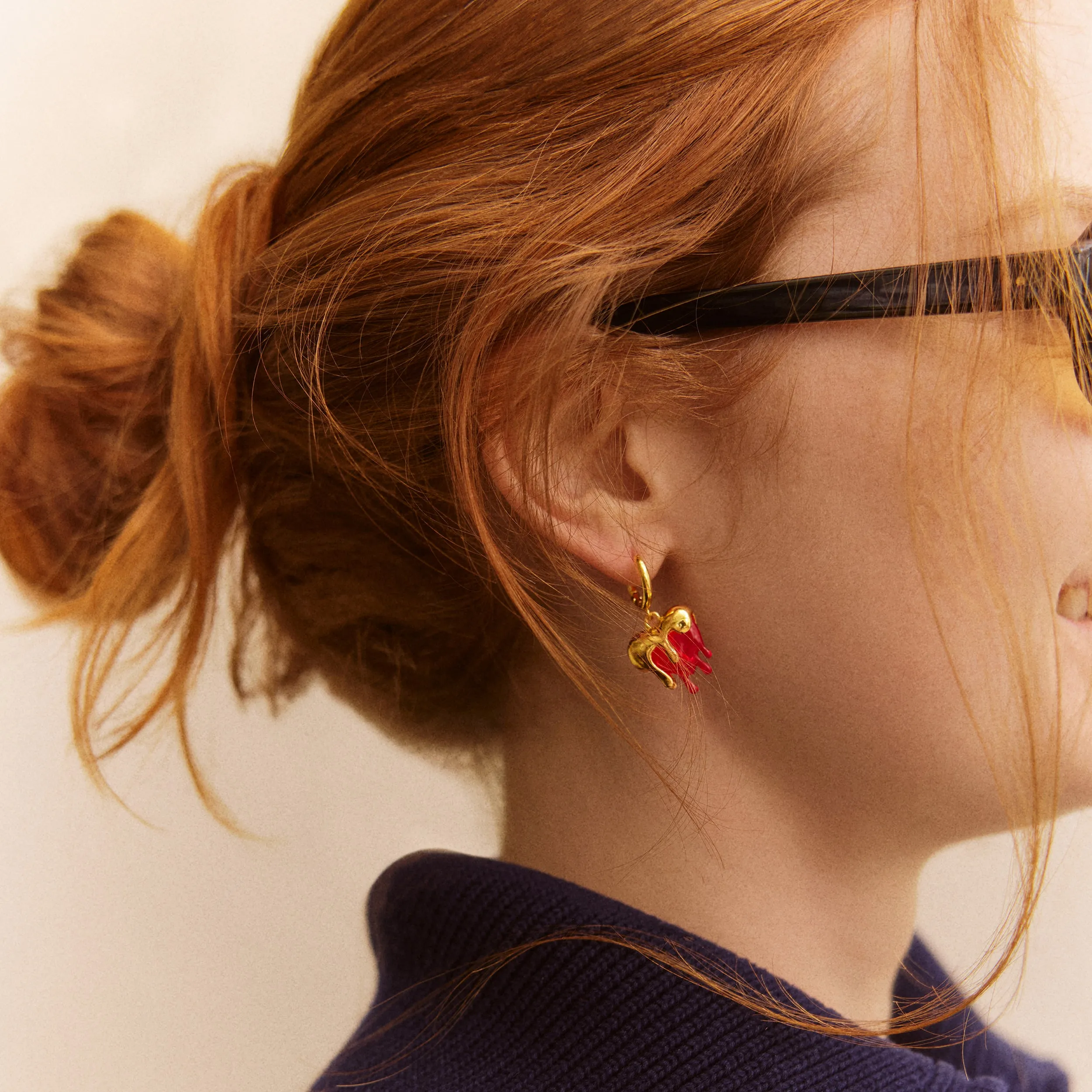 Fatal Attraction Heart Earrings sold by BaubleBar product image thumbnail 2