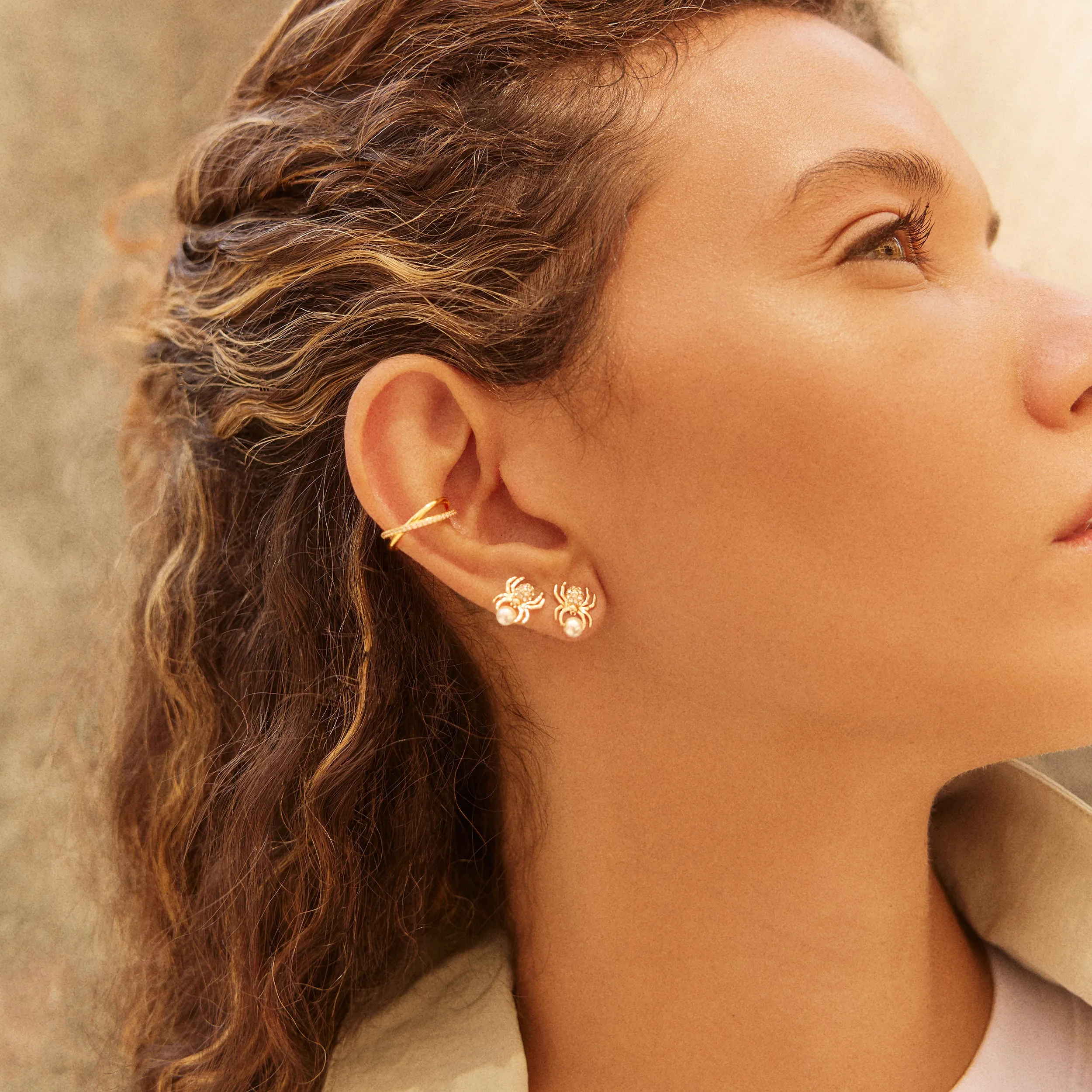Spin Cycle Spider Earrings sold by BaubleBar product image thumbnail 2