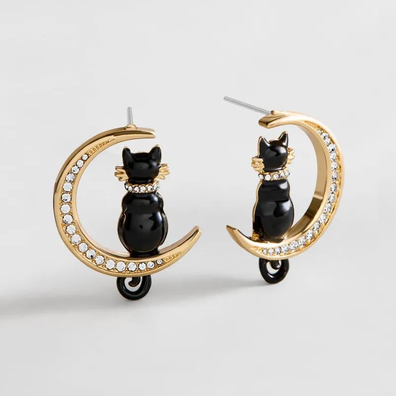 Night Prowl Cat Earrings made by BaubleBar