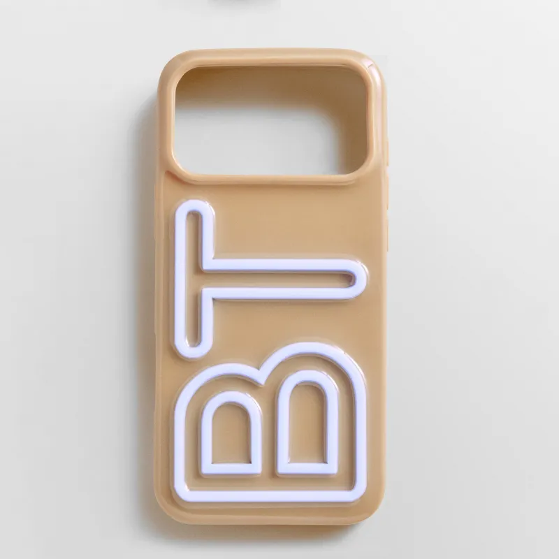 Fine Line Custom iPhone Case - Light Brown/Periwinkle made by BaubleBar