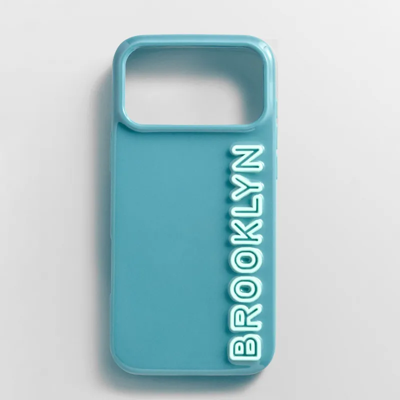 Fine Line Custom iPhone Case - Dark Teal/Mint Green made by BaubleBar