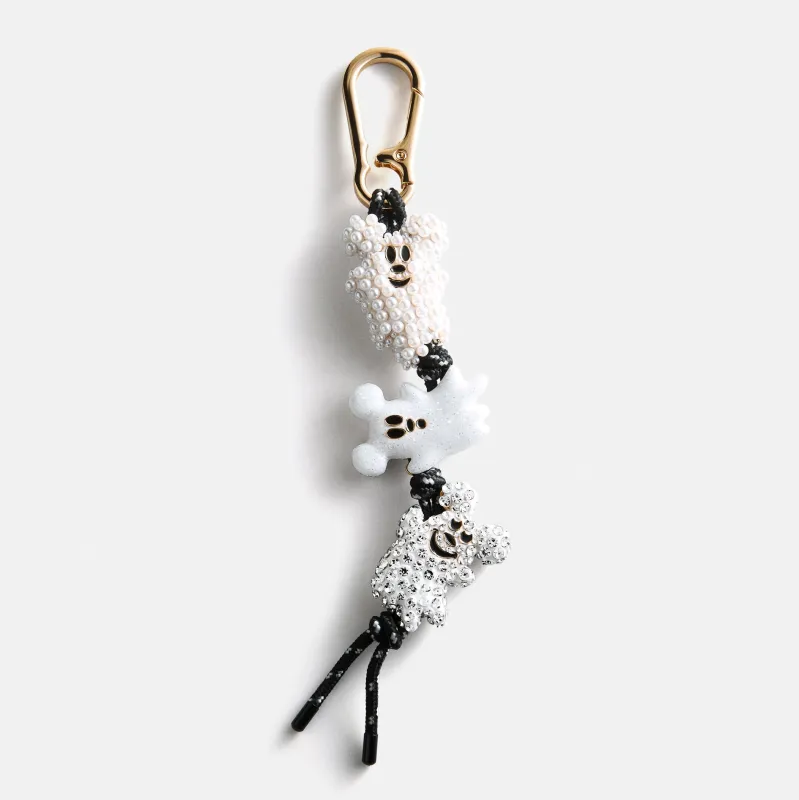 Disney Mickey Mouse Ghost Trio Bag Charm - White made by BaubleBar
