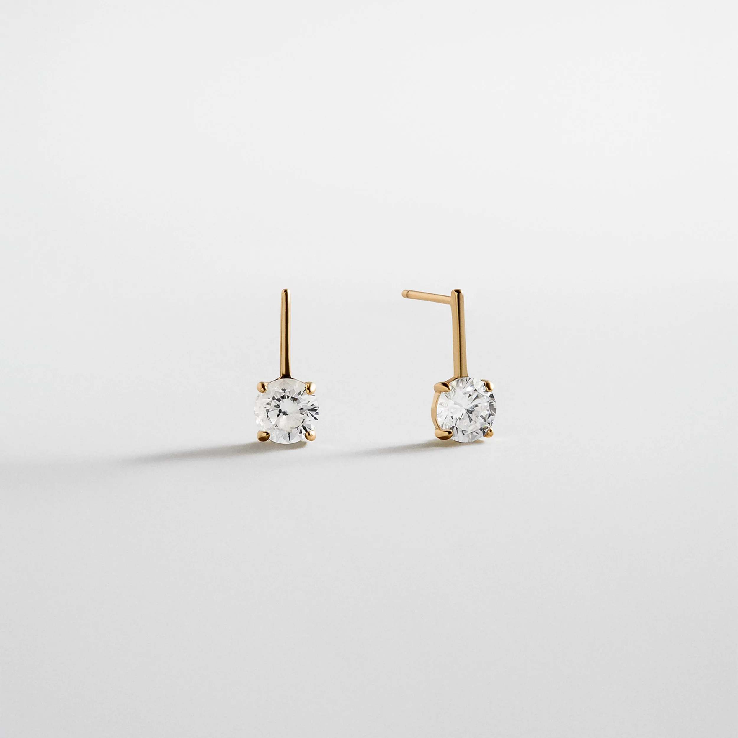 Kim 14K Gold Drop Earrings sold by BaubleBar product image thumbnail 4