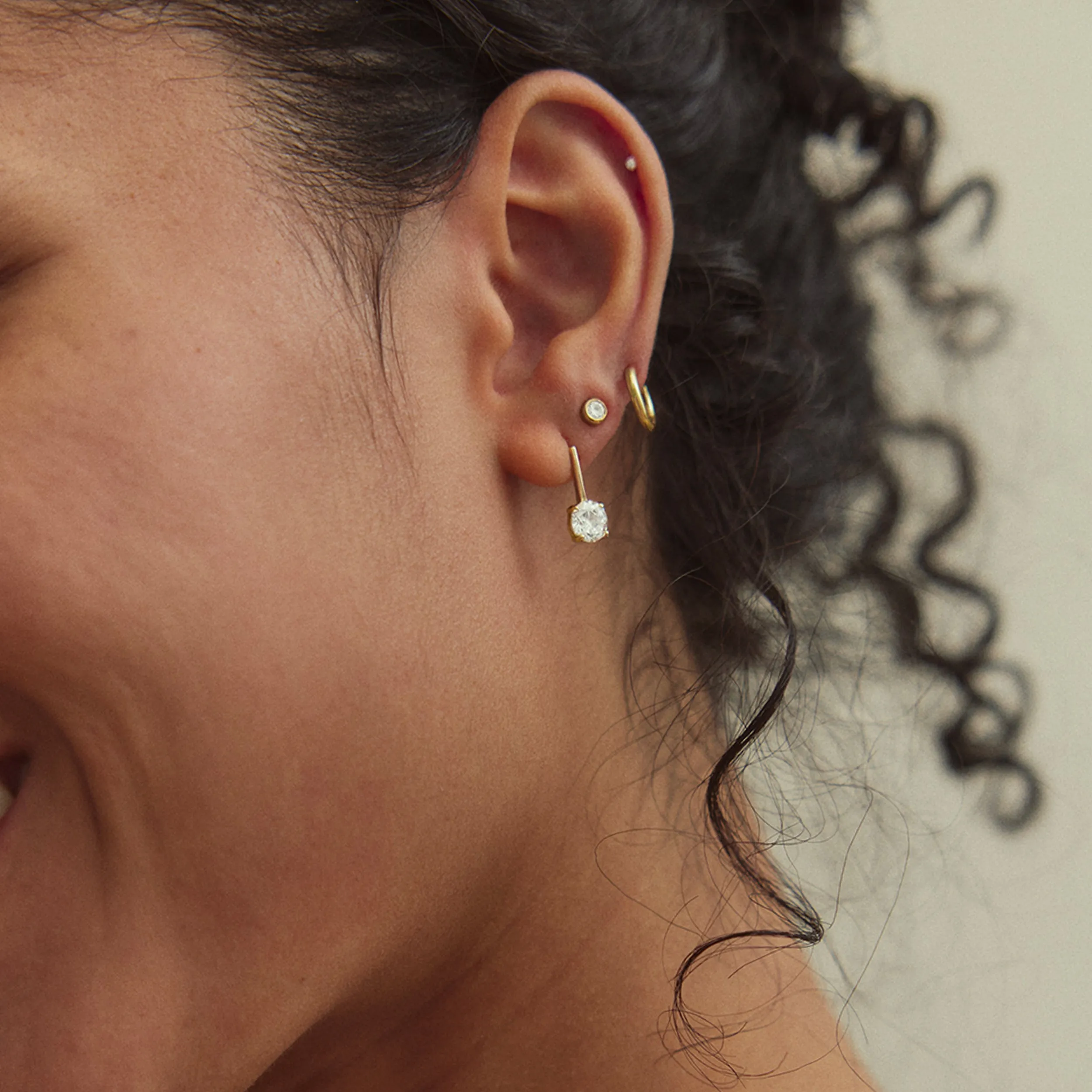 Kim 14K Gold Drop Earrings sold by BaubleBar product image thumbnail 5