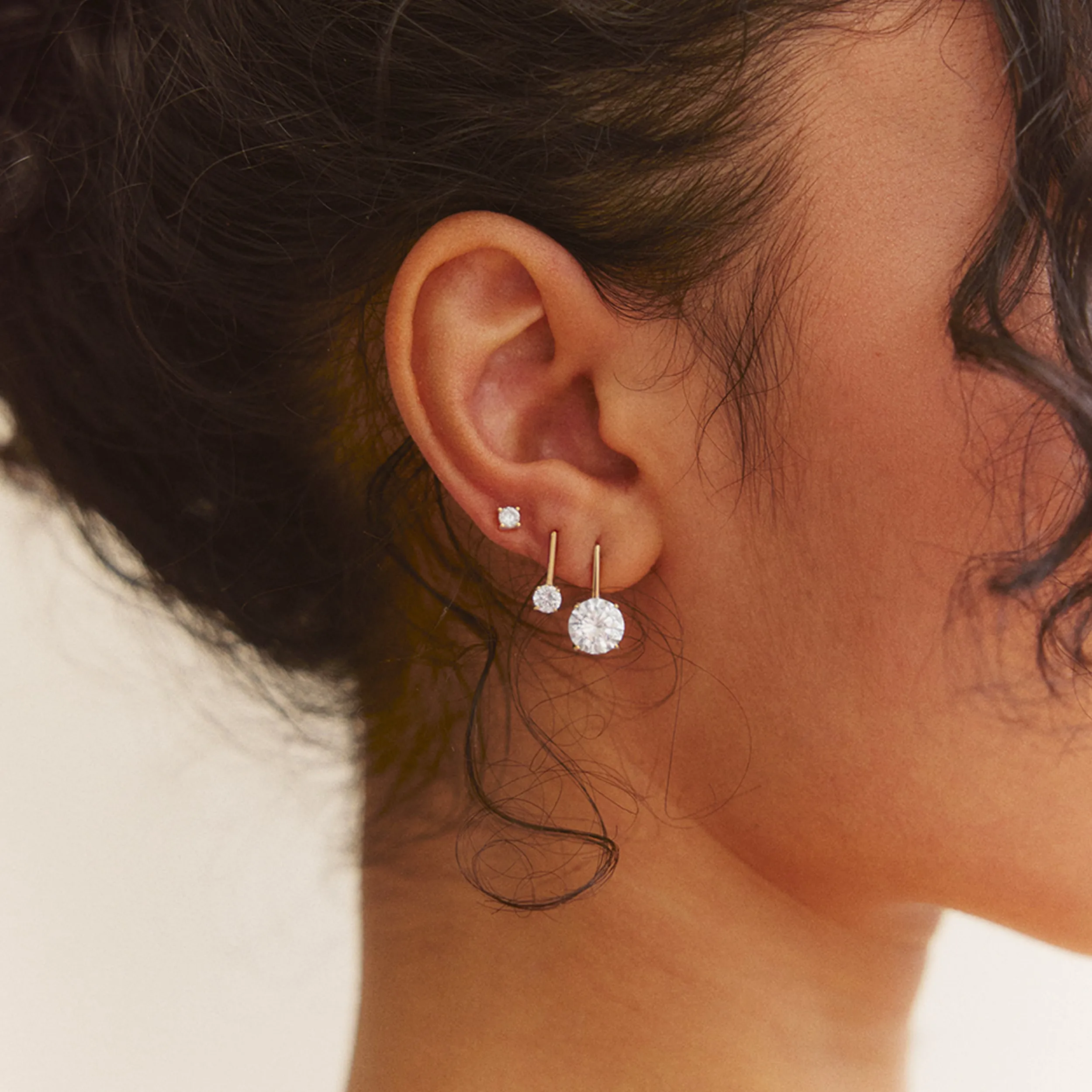 Kim 14K Gold Drop Earrings sold by BaubleBar product image thumbnail 2