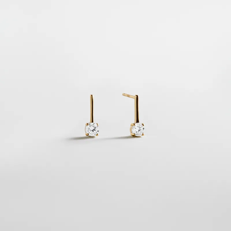 Kim 14K Gold Drop Earrings made by BaubleBar